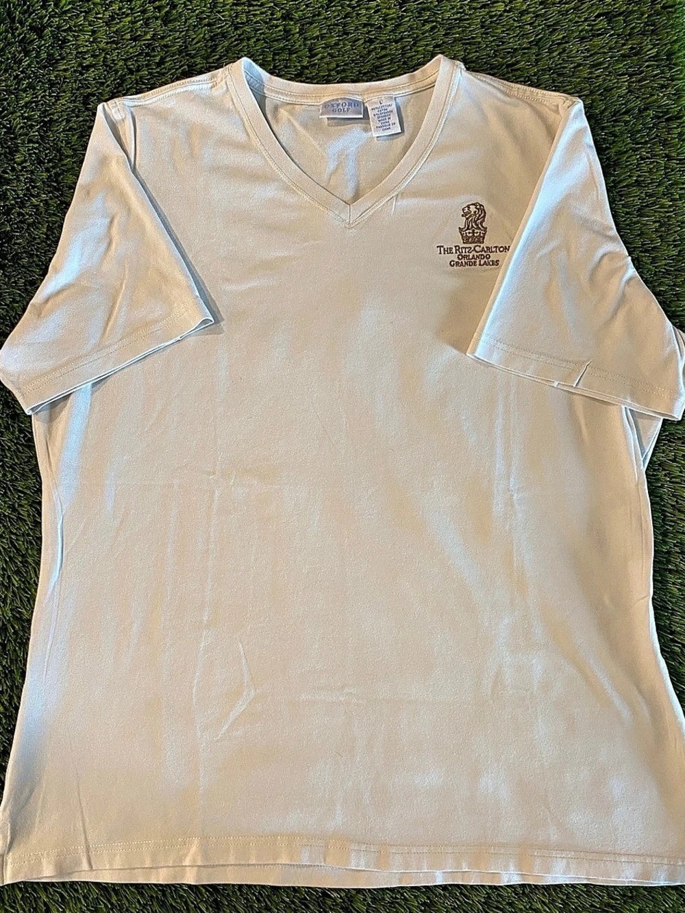 Oxford Golf Ritz-Carlton Orlando Grande Lakes Golf V-Neck Tee Large